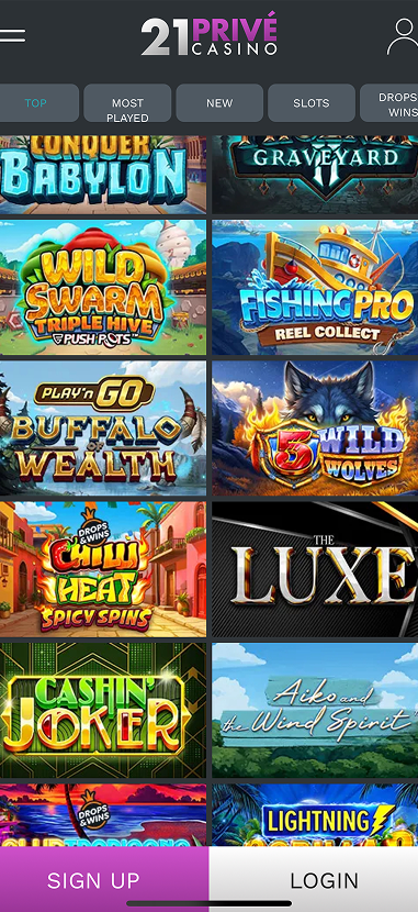 21Prive Casino gallery image 3
