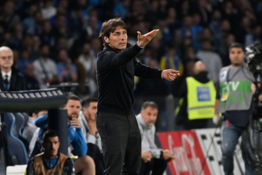 IMAGO Antonio Conte's Napoli side lead Inter Milan by one point going into the final two games of the Serie A season