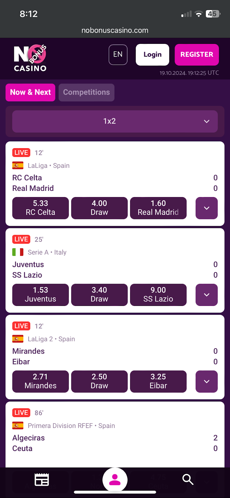 No Bonus Casino bookmaker review: Everything you need to know