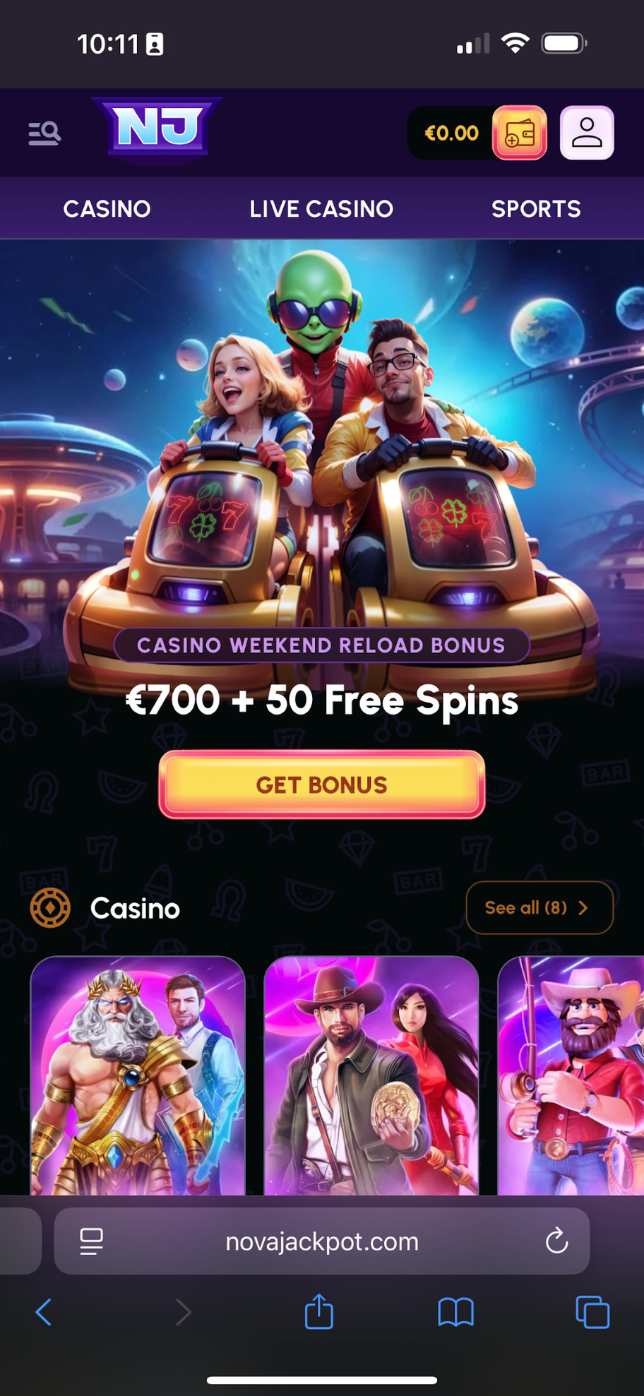 NovaJackpot Casino review | £2500 & 250 free spins | FIRST