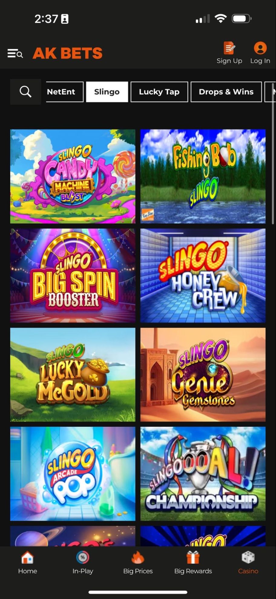 AK Bets casino review | Minimum 10 free spins after wagering £50
