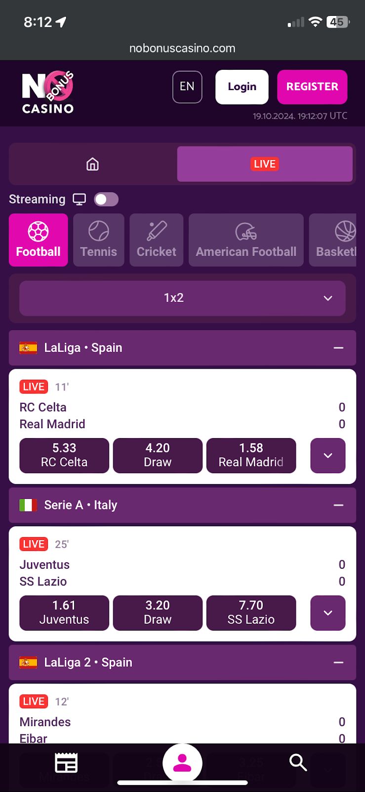 No Bonus Casino bookmaker review: Everything you need to know