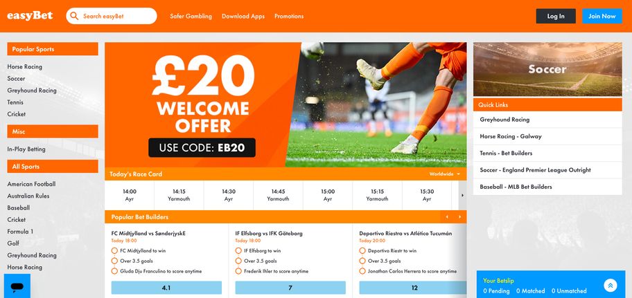 Easybet bookmaker review: Everything you need to know