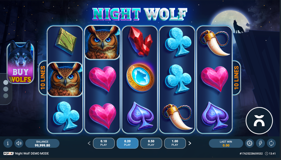 Night Wolf slot released – features, RTP & free play demo