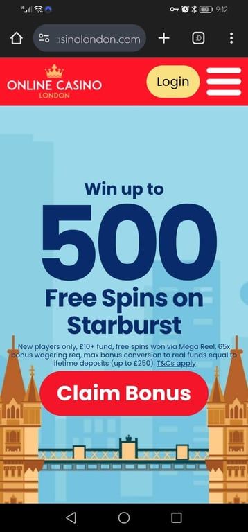 Online Casino London review UK | Up to 500 free spins