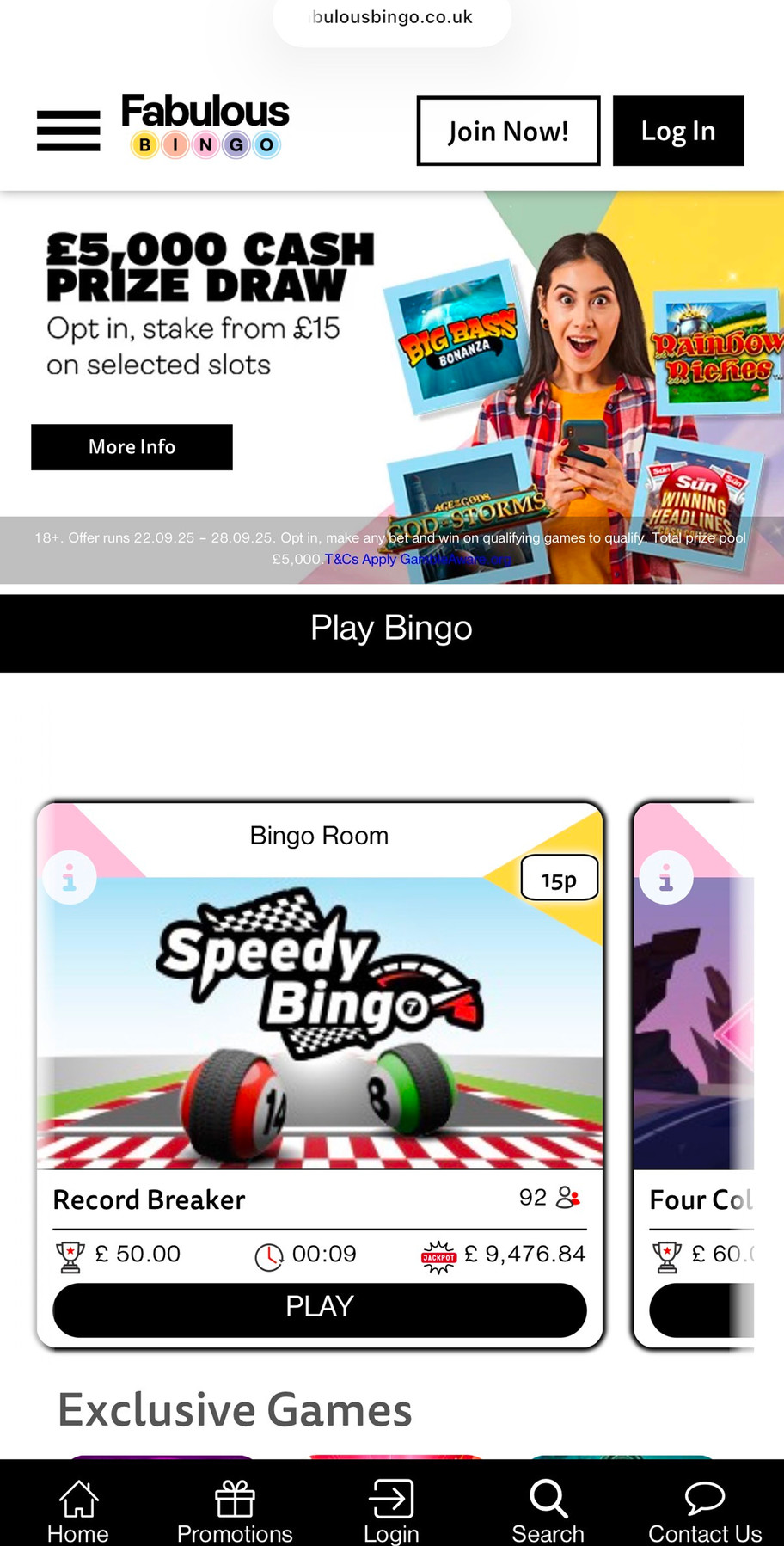 Fabulous Bingo casino review | 200% bingo deposit match worth up to £60 + 100 free spins | FIRST