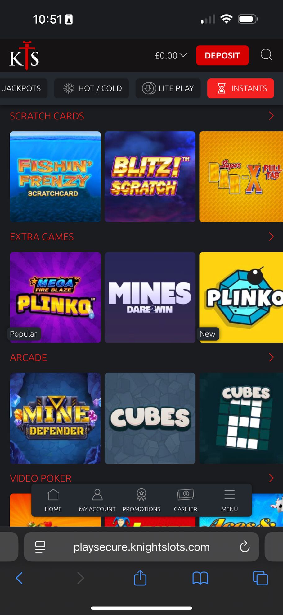 Knightslots casino review | £50 & 50 free spins bonus | FIRST