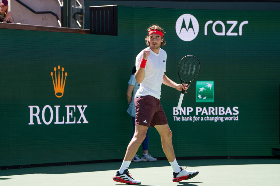 IMAGO Stefanos Tsitsipas is a live underdog for the Indian Wells title this week