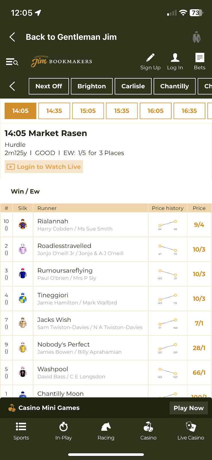 Gentleman Jim bookmaker review: Everything you need to know