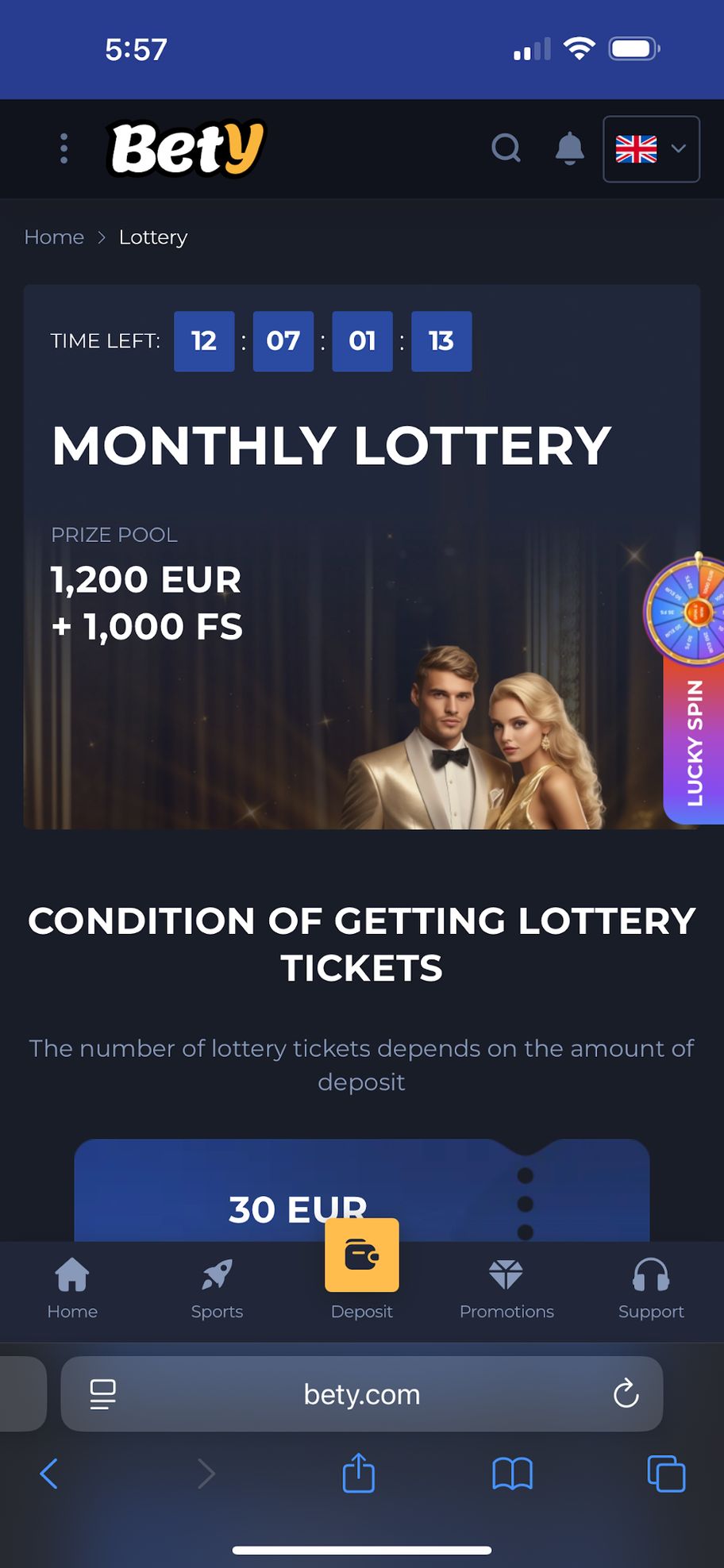 Bety Casino Review | UK Players Can Claim Up To 300 EUR + 50 Free spins