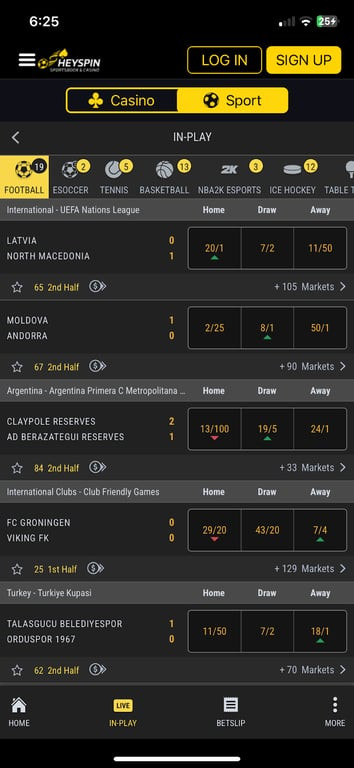 HeySpin bookmaker review: Everything you need to know