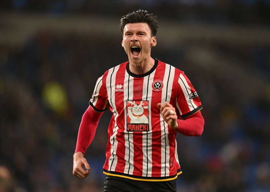 IMAGO Sheffield United Kieffer Moore celebrates scoring a goal this season