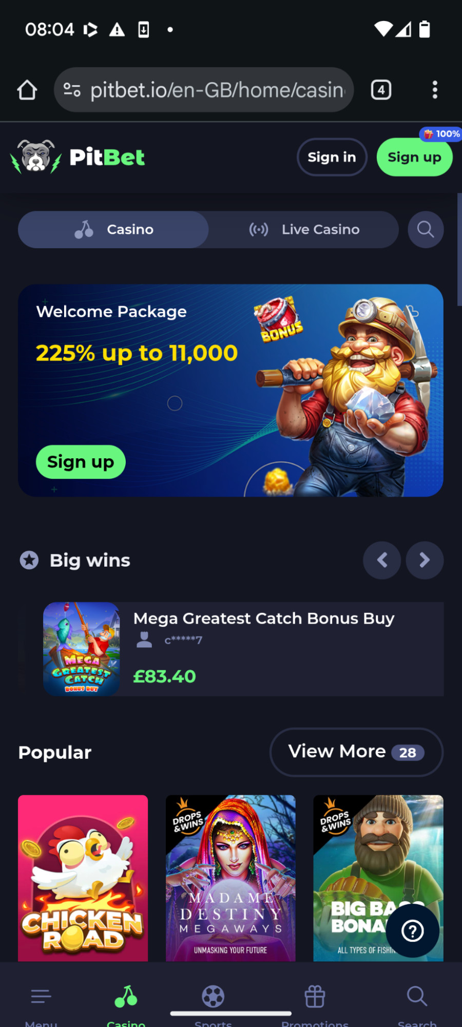 Pitbet casino review | Up to €11,000 welcome bonus | FIRST