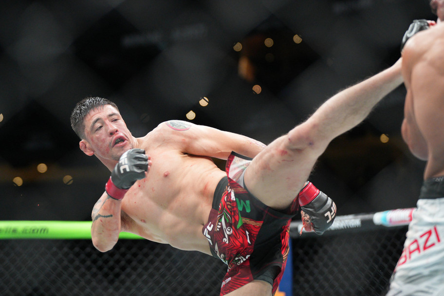 IMAGO Brandon Moreno (pictured) comes up against Steve Erceg at UFC Mexico City