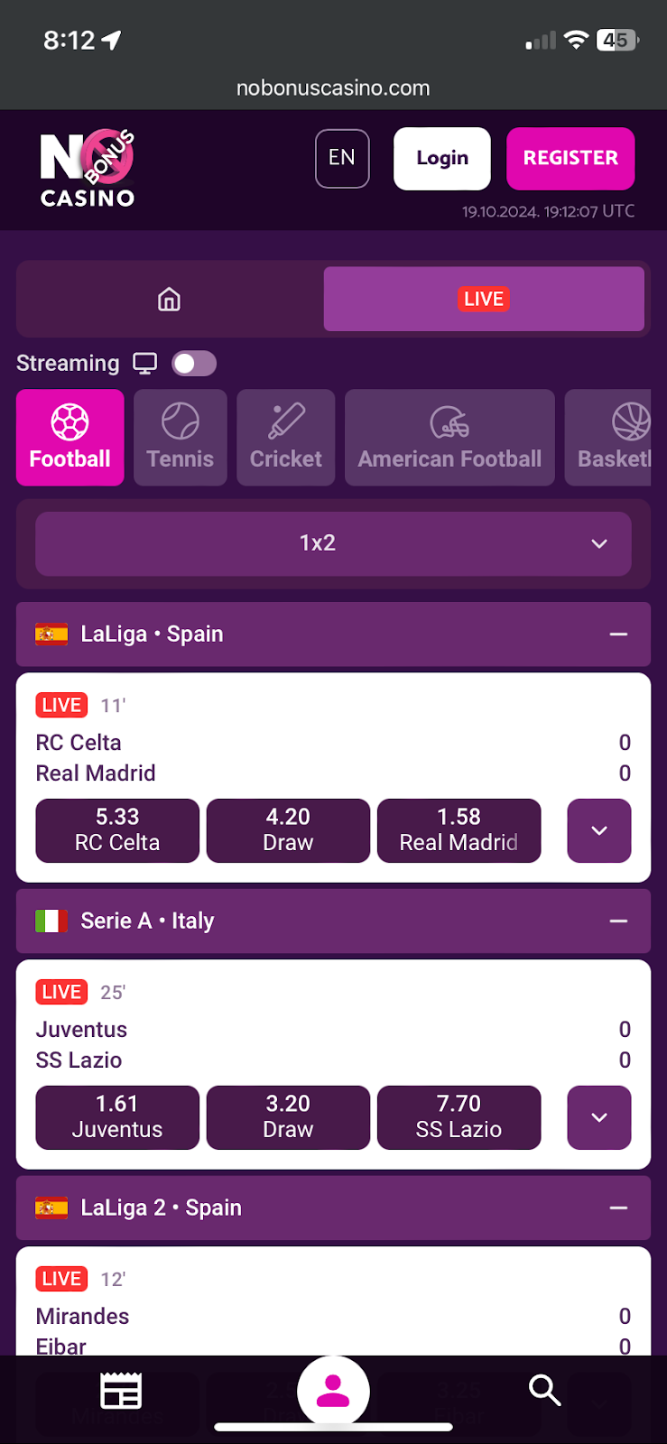 No Bonus Casino bookmaker review: Everything you need to know