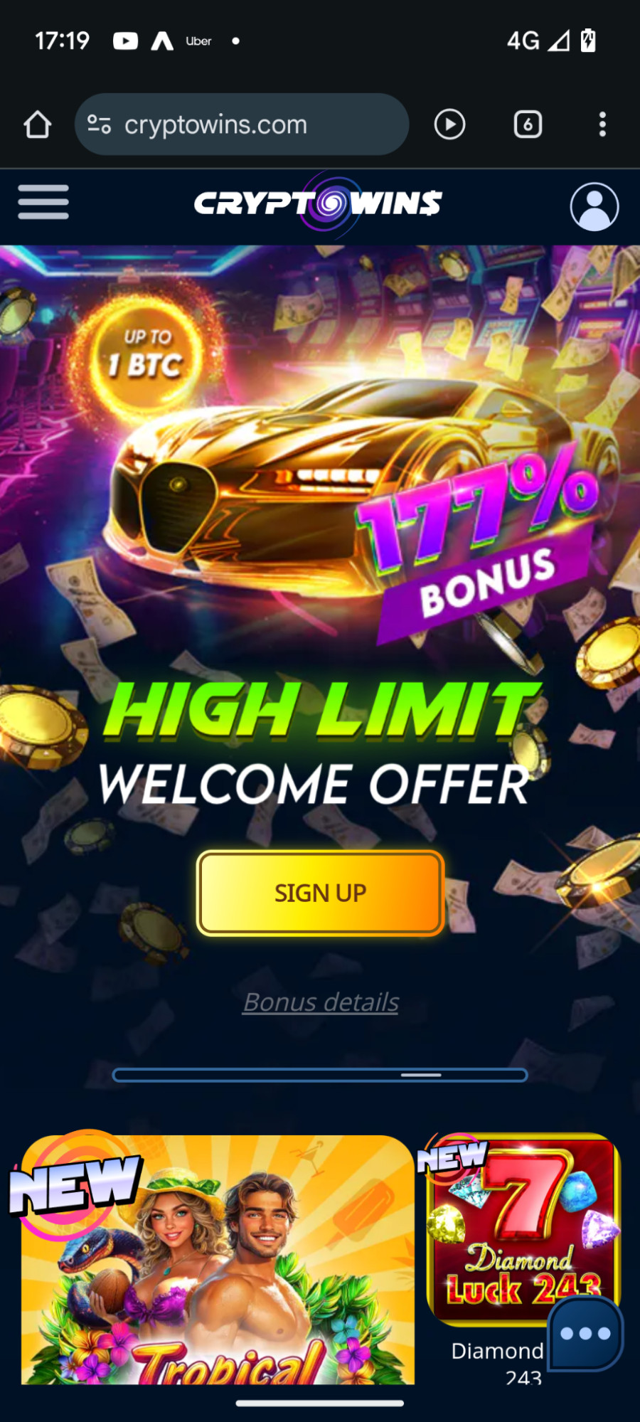 CryptoWins casino review | Multiple bonuses up for grabs | FIRST