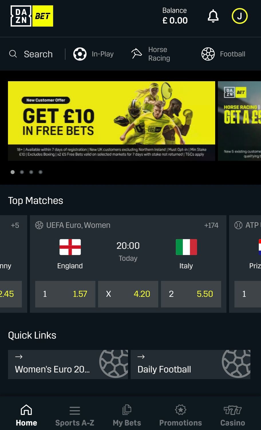 DAZNbet bookmaker review: Everything you need to know