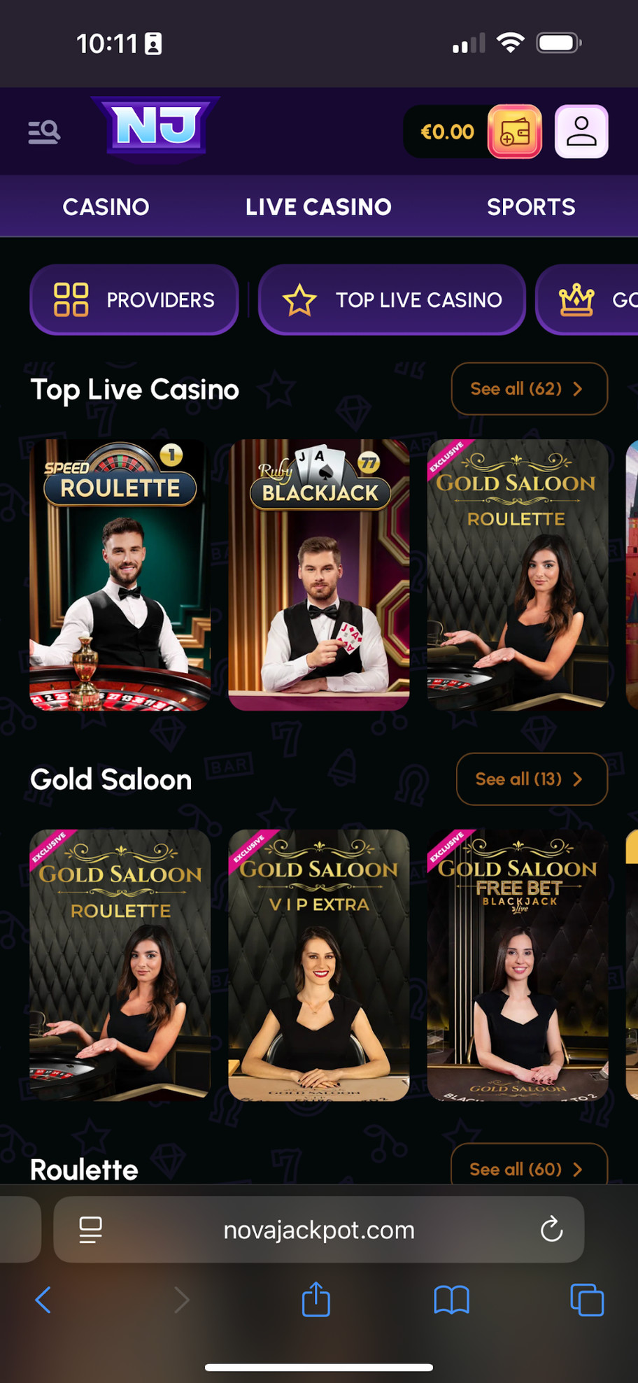 NovaJackpot Casino review | £2500 & 250 free spins | FIRST