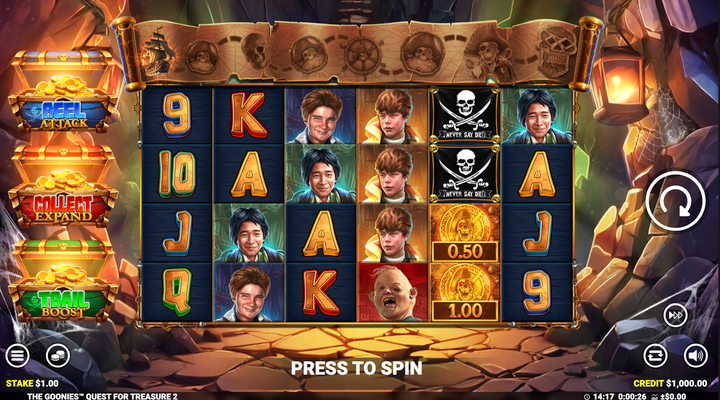 The Goonies: Quest for Treasure 2 Slot released by Blueprint Gaming – features & where to play