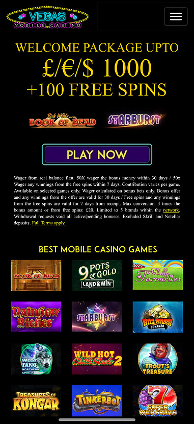 Vegas Mobile Casino gallery image 1