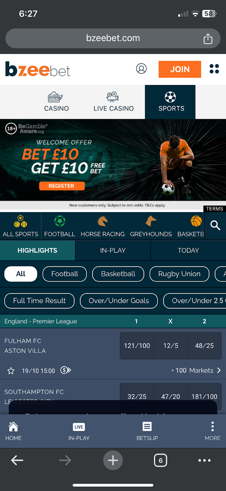 Bzeebet bookmaker review: Everything you need to know