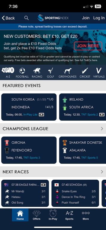 Sporting Index: Everything you need to know