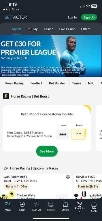 BetVictor Bookmaker Review 2025: Bet £10, Get £40 in Free Bets