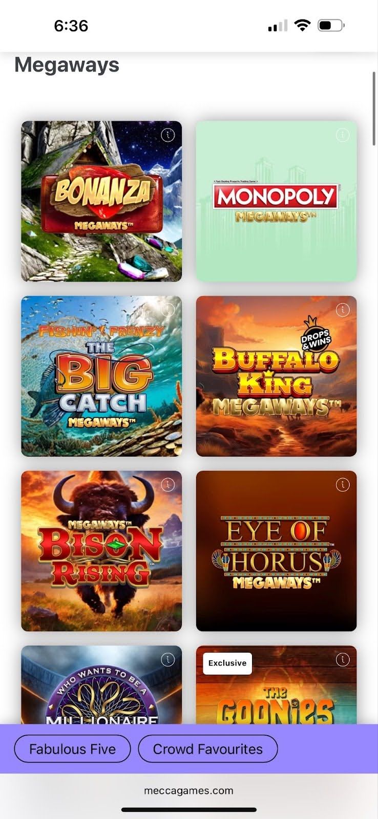 Mecca Games casino review | £40 and 50 free spins welcome package