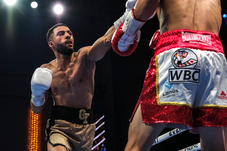 IMAGO Galal Yafai beat&nbsp;Agustin Mauro Gauto by TKO in Las Vegas in April 2024