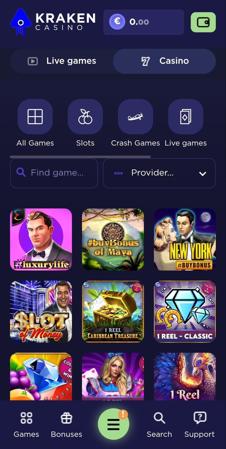 Kraken Casino crypto casino review | Up to 125% deposit match + 100 free spins 