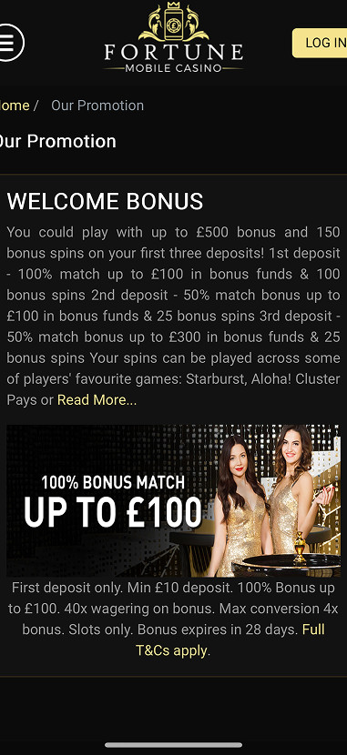 Fortune Mobile Casino gallery image 5