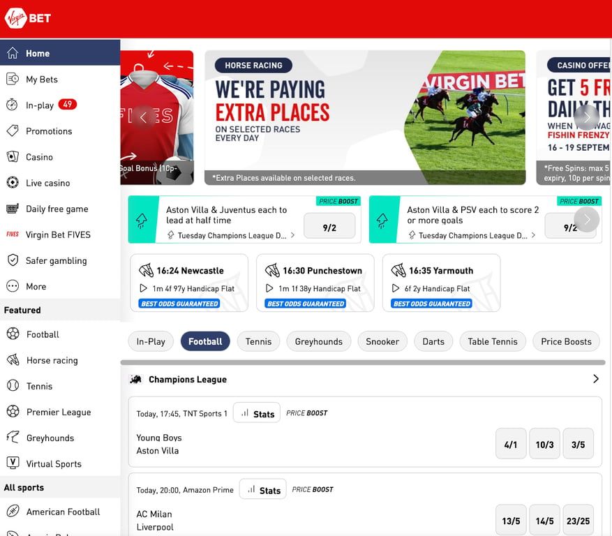 Virgin Bet bookmaker review: Everything you need to know