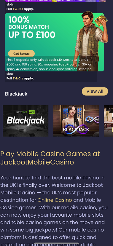 Jackpot Mobile Casino gallery image 5