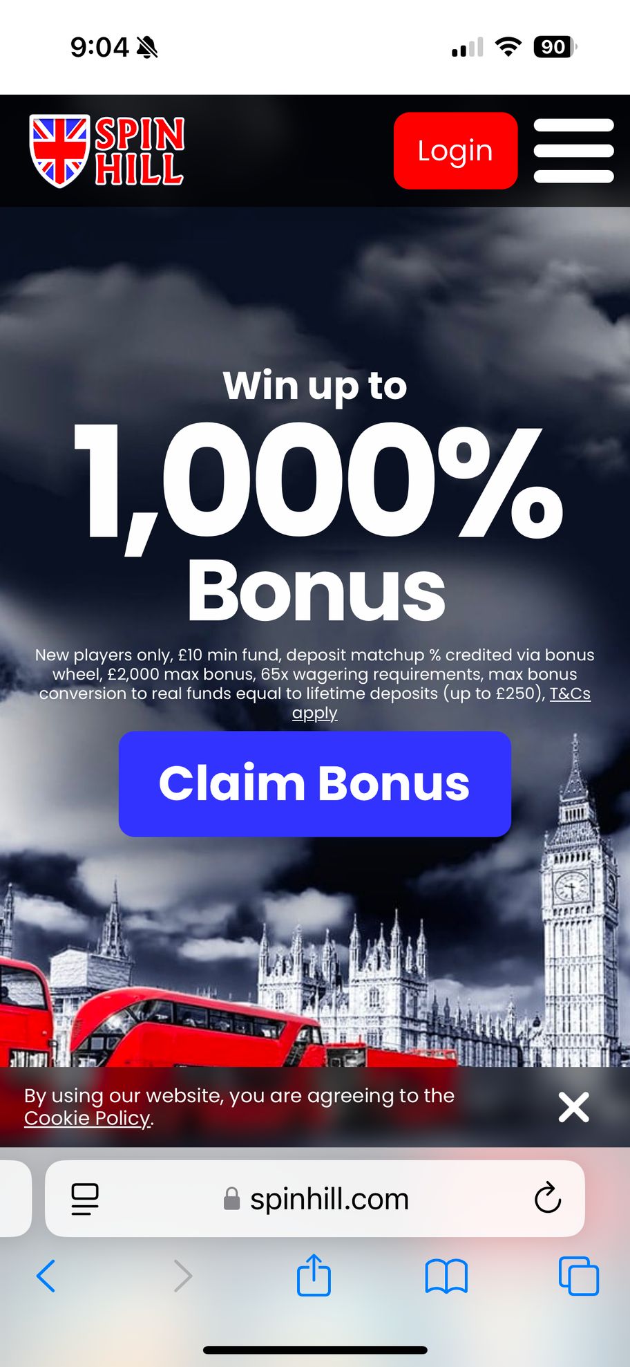 Spin Hill Casino: Get Exclusive FIRST.com Bonus Of 50-500 Free Spins