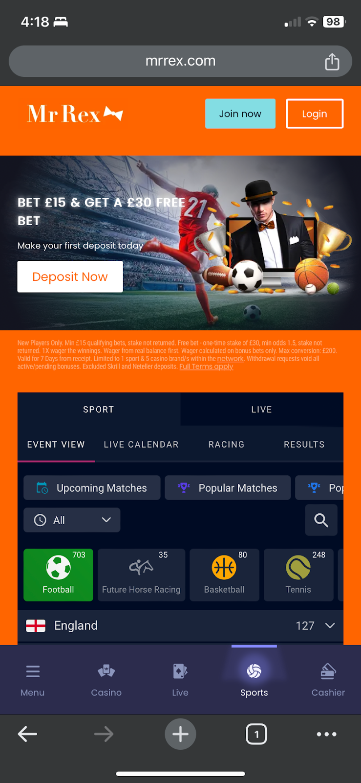 Mr Rex bookmaker review: Everything you need to know