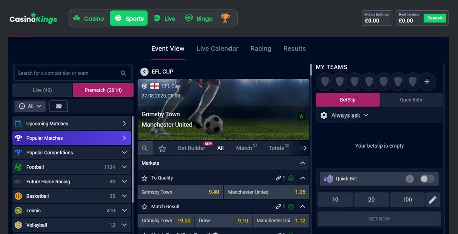 Casino Kings bookmaker review: Everything you need to know