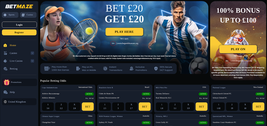 Betmaze bookmaker review: Everything you need to know