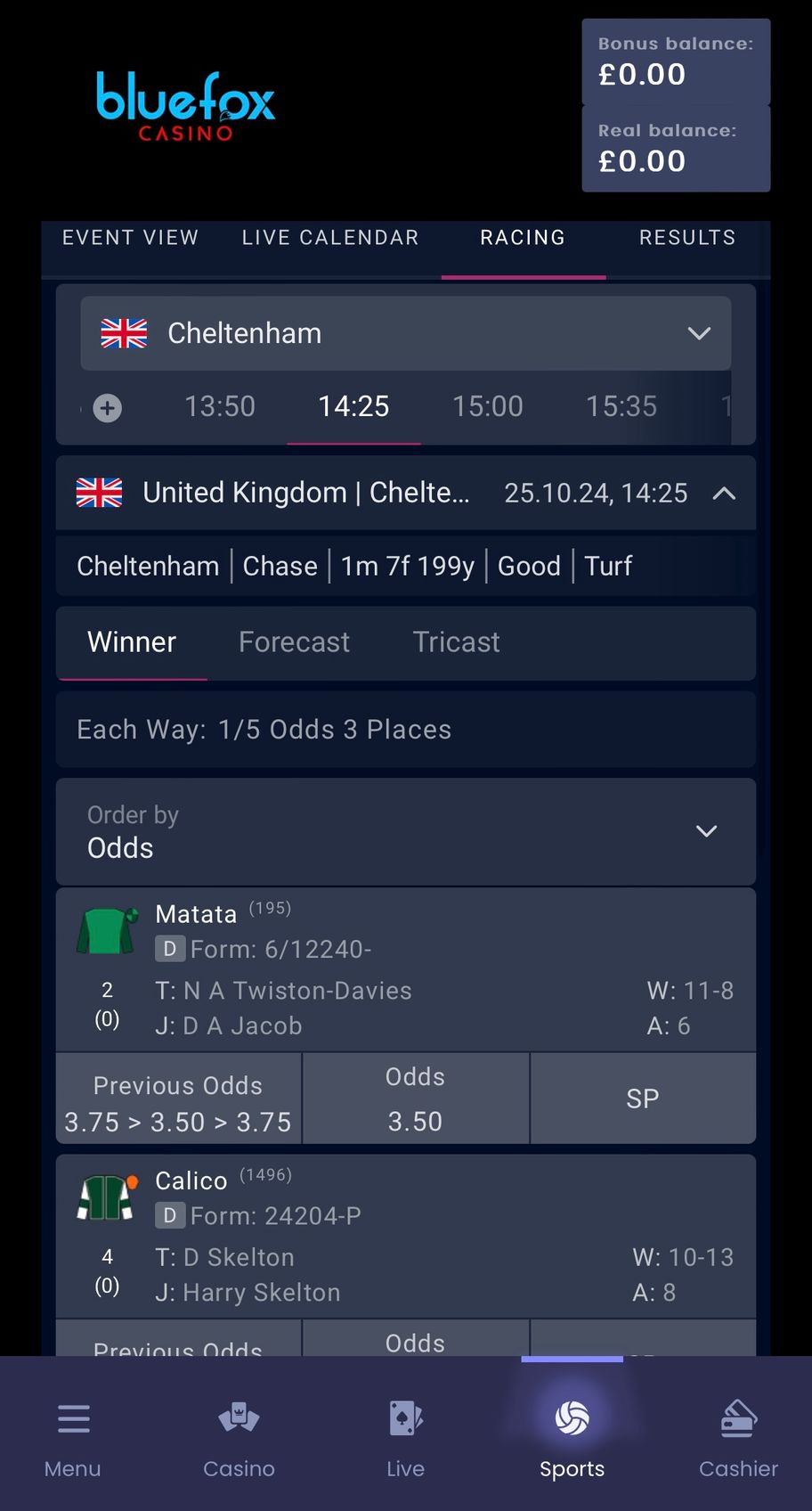 Blue Fox Casino bookmaker review: Everything you need to know