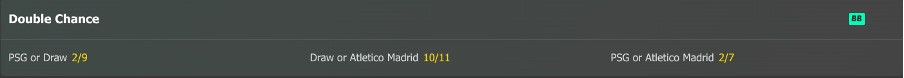 What does double chance mean in betting?