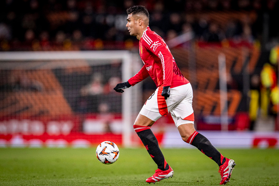 IMAGO Manchester United midfielder Casemiro in action in the Europa League in 2025