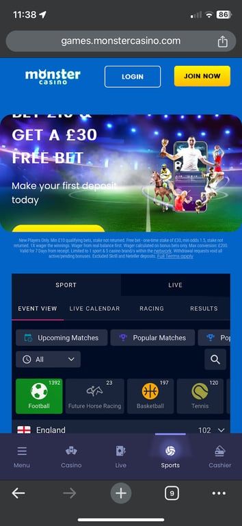 Monster Casino bookmaker review: Everything you need to know