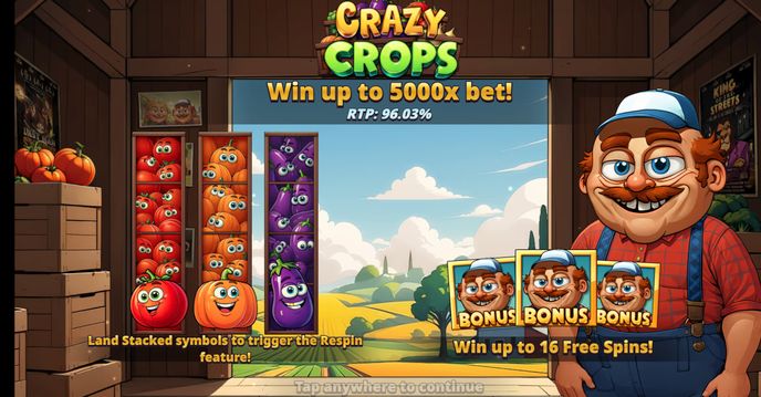 Crazy Crops: Slotmill’s new online slot launches tomorrow