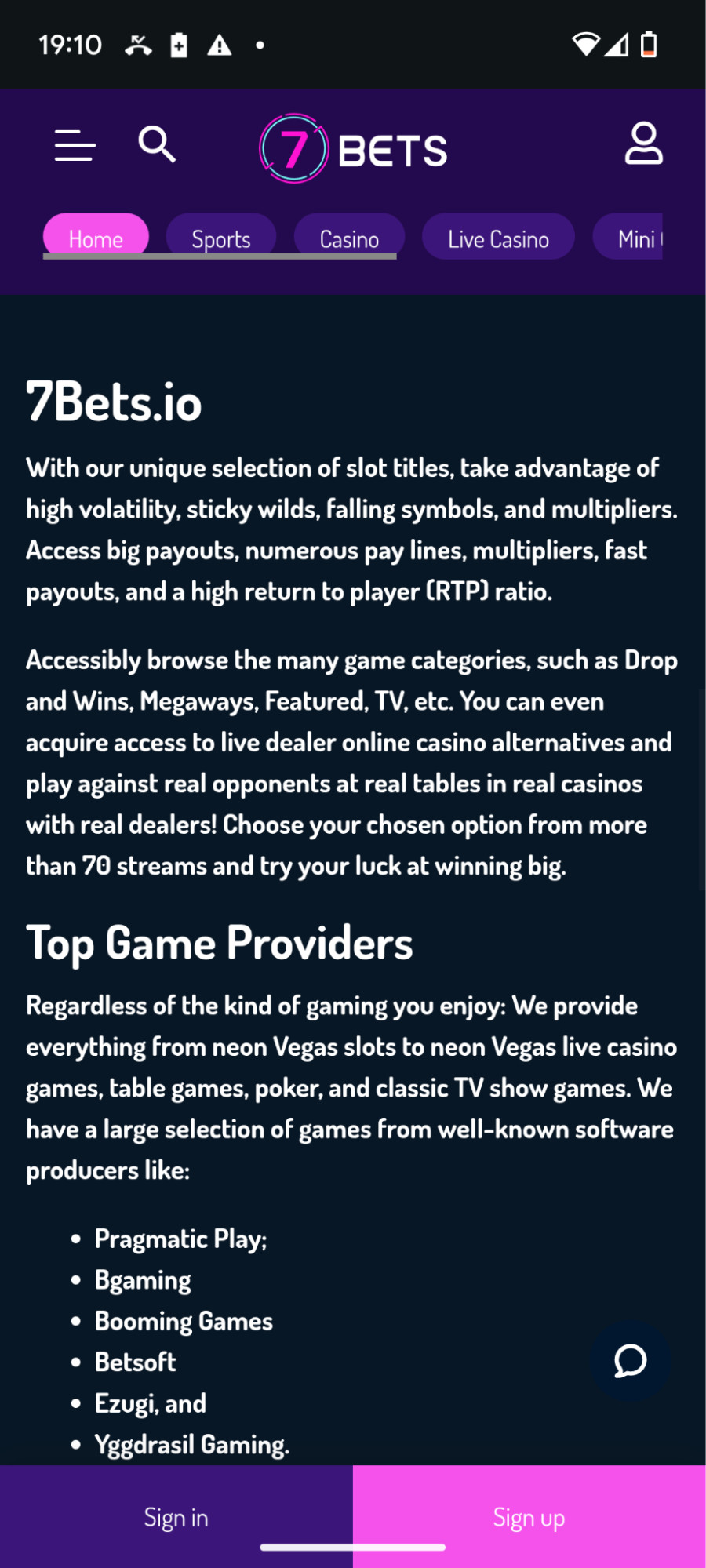 7bets casino review | 150% deposit match and 50 free spins | FIRST