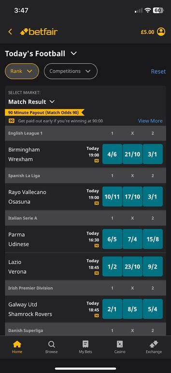 Betfair Bookmaker Review 2025: Bet £10, Get £50 in Free Bets