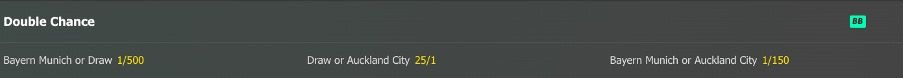 What does double chance mean in betting?
