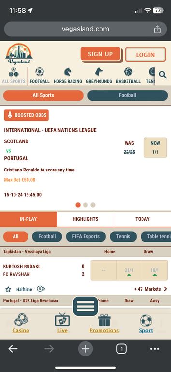 Vegasland bookmaker review: Everything you need to know