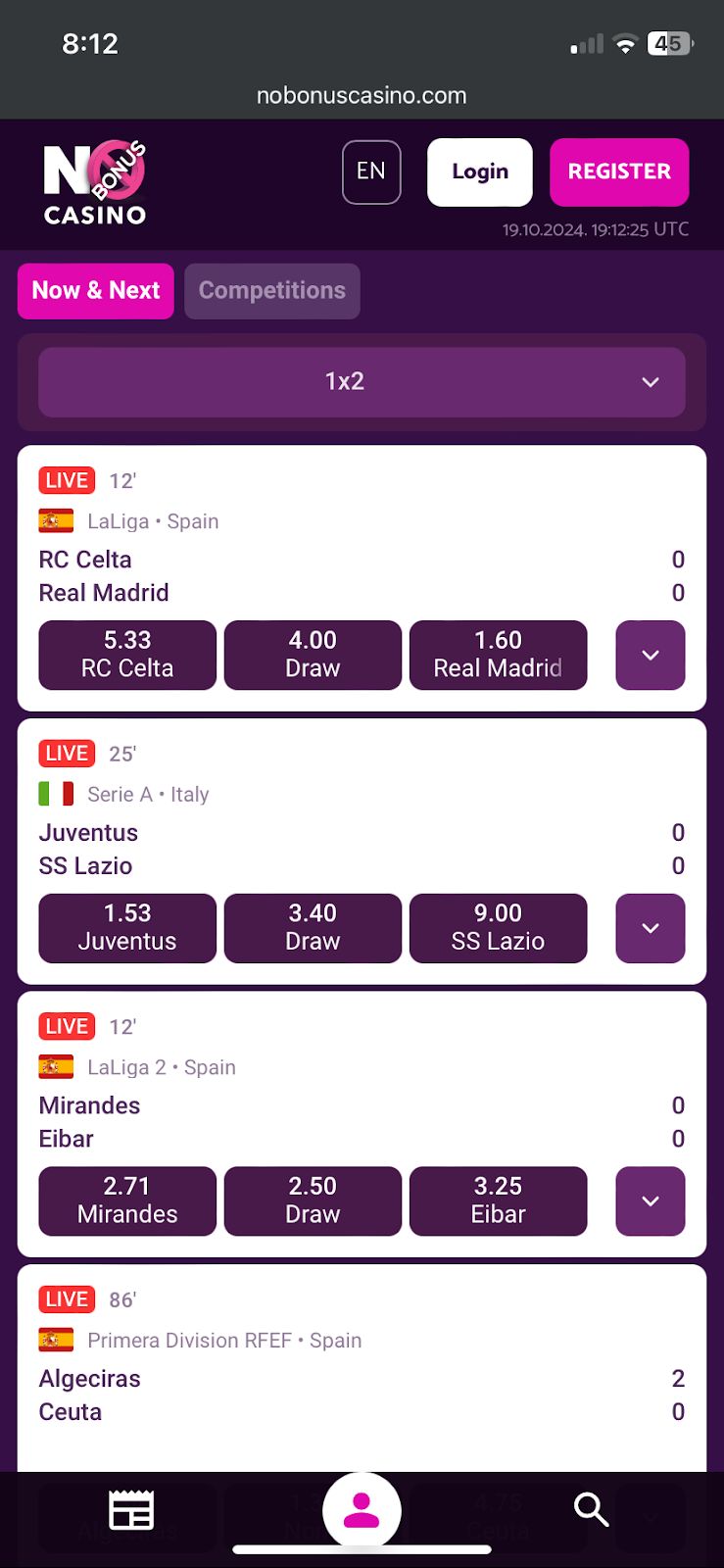 No Bonus Casino bookmaker review: Everything you need to know