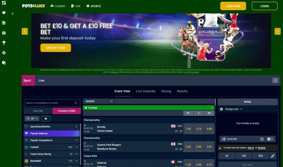 Pots of Luck bookmaker review: Everything you need to know