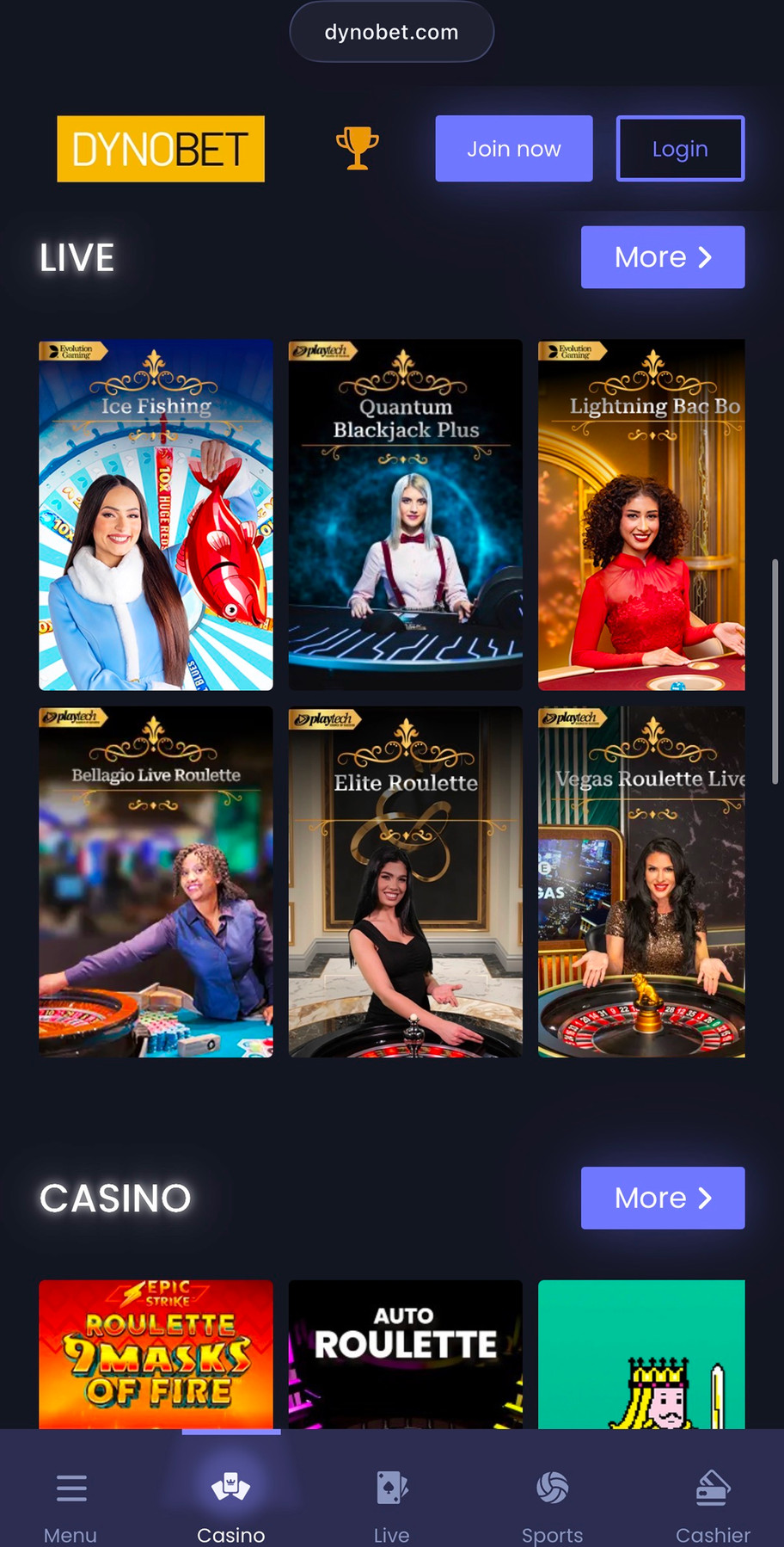 Dynobet casino review | 100% welcome bonus worth up to £100 + free spins | FIRST