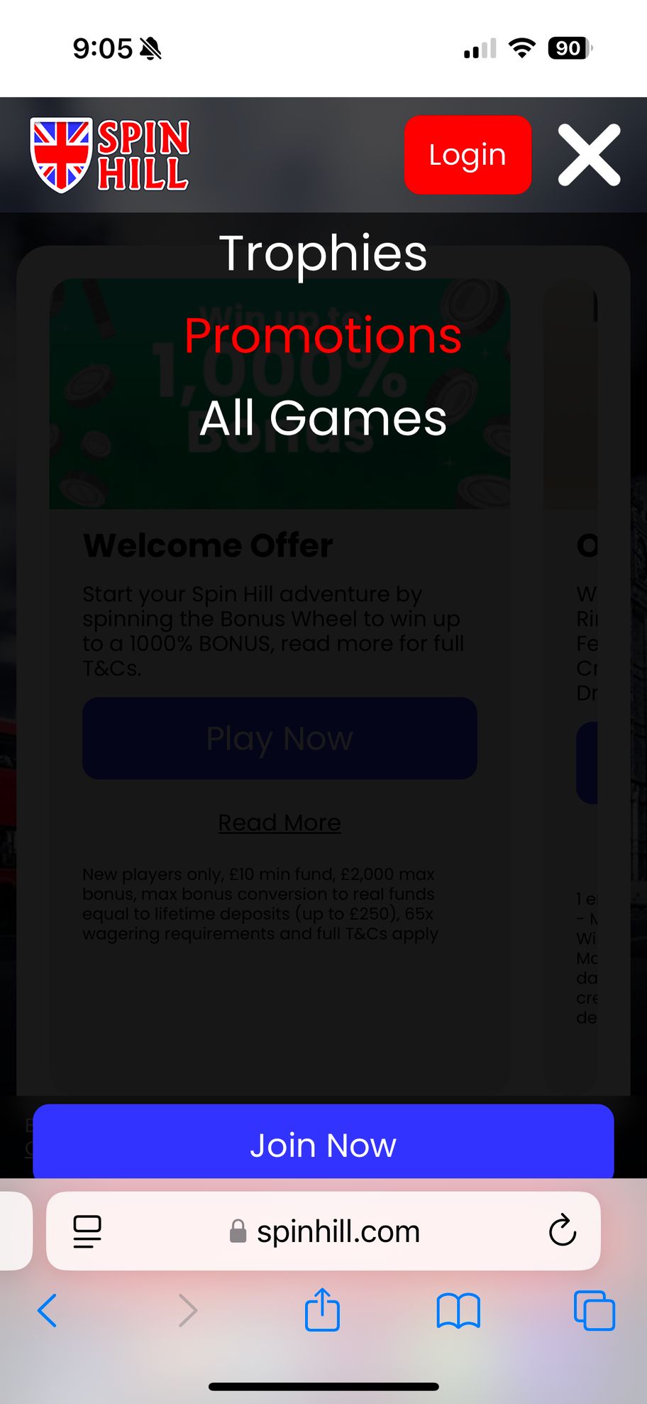 Spin Hill Casino: Get Exclusive FIRST.com Bonus Of 50-500 Free Spins